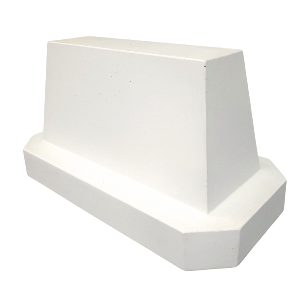Afzetblok beton | 175 kg met hijspunt | Optie geel, wit en reflectie