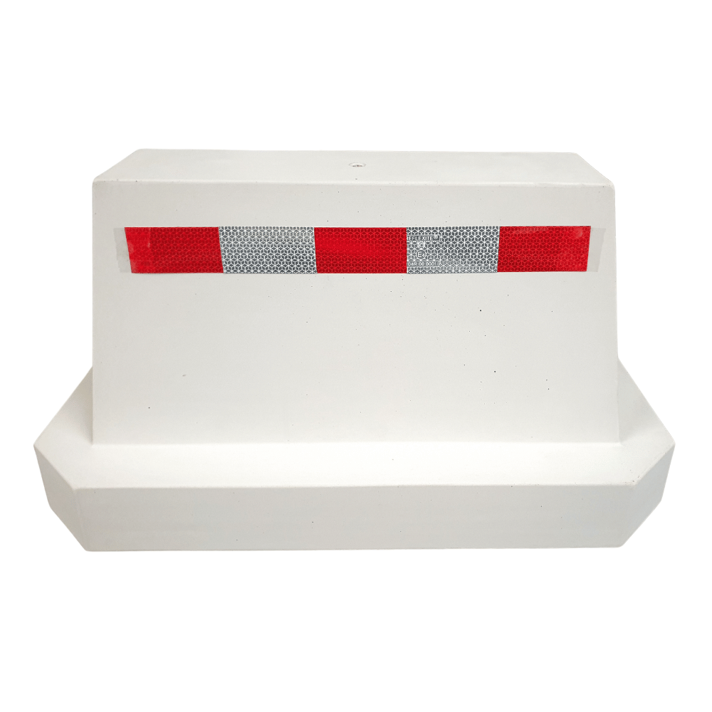 Afzetblok beton | 175 kg met hijspunt | Optie geel, wit en reflectie