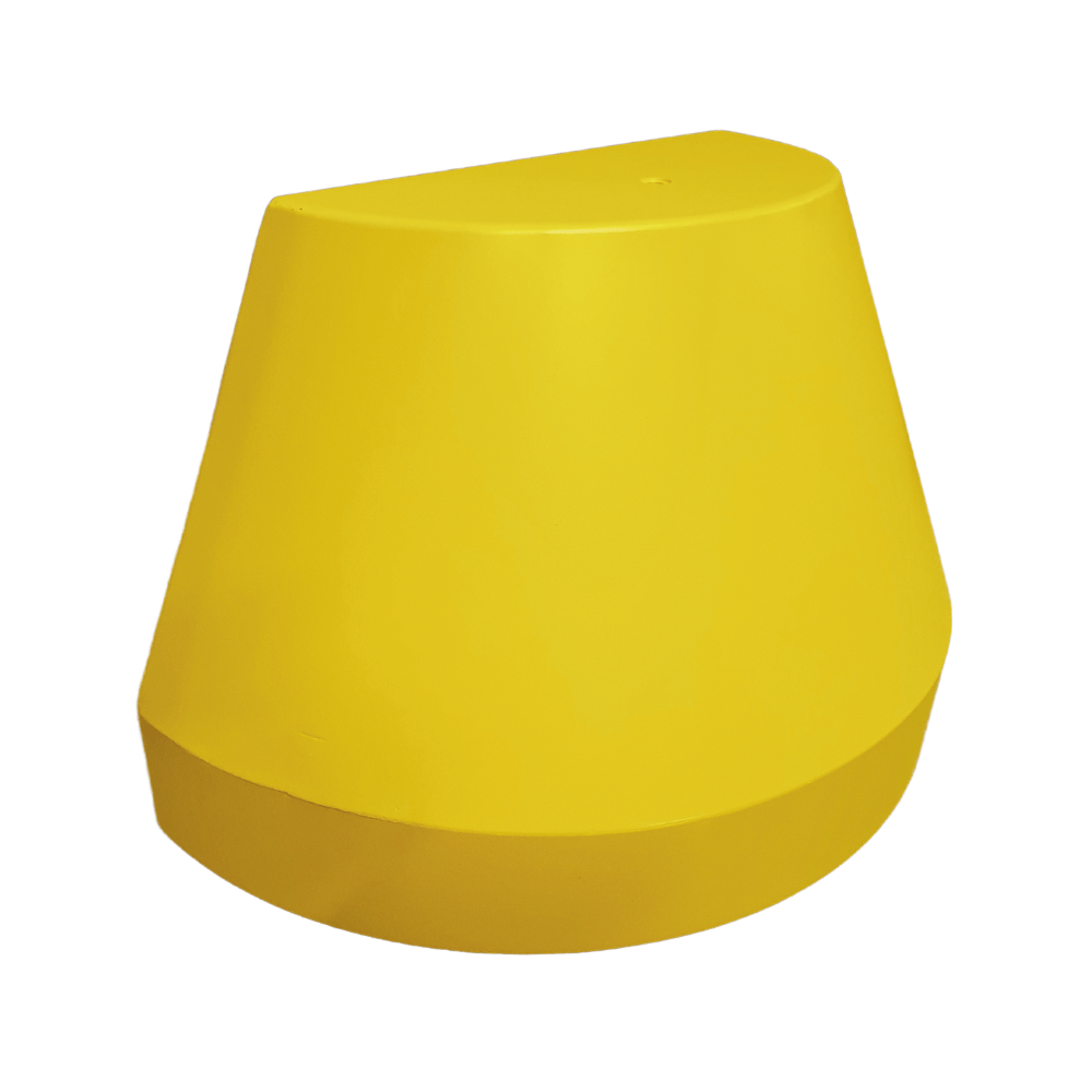 Afzetblok beton | 150 kg met hijspunt | Optie geel of wit