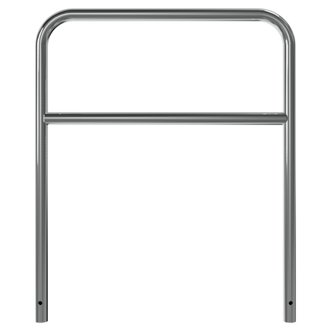 RVS beschermbeugel Ø48 mm, 1000x1200 mm, met tussenbuis, voor betonverankering.