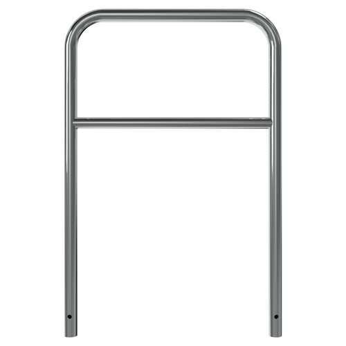 RVS beschermbeugel Ø48 mm | Voor verankering in beton | Met tussenbuis