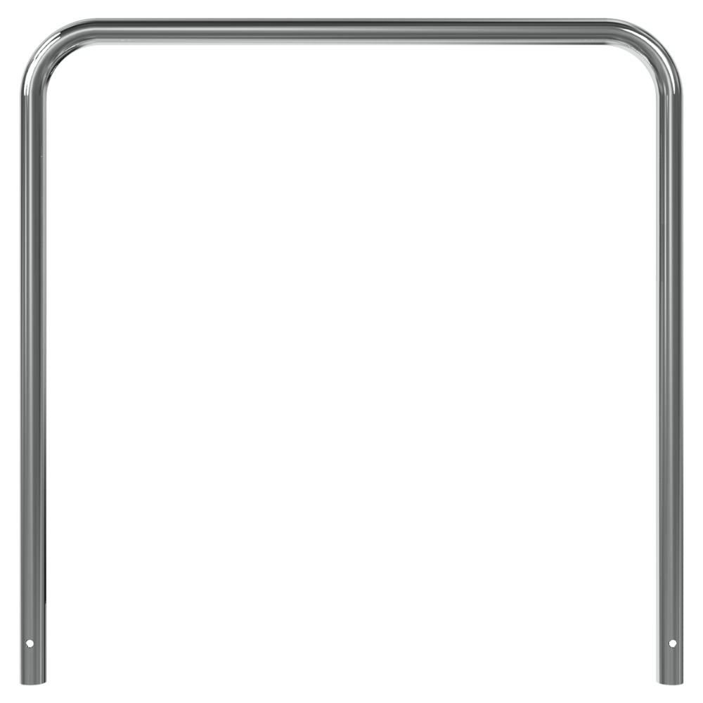 RVS beschermbeugel Ø48 mm | Voor verankering in beton | Zonder tussenbuis