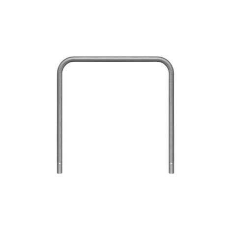 Verzinkt stalen beschermbeugel, Ø48 mm, 1000x1000 mm, voor betonverankering.