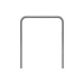 Verzinkt stalen beschermbeugel, Ø48 mm, 1000x1200 mm, voor betonverankering.