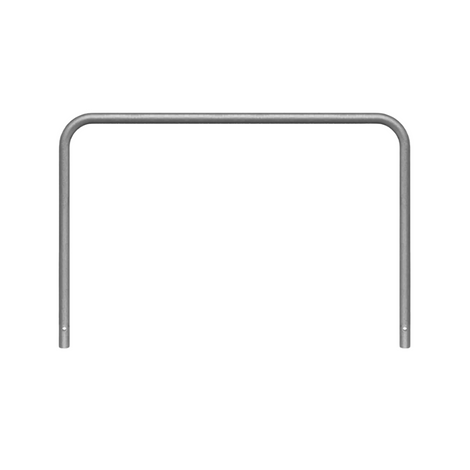 Verzinkt stalen beschermbeugel Ø48 mm, 1500x1000 mm, voor betonverankering.