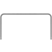 Verzinkt stalen beschermbeugel Ø48 mm, 2000x1000 mm, voor betonverankering.