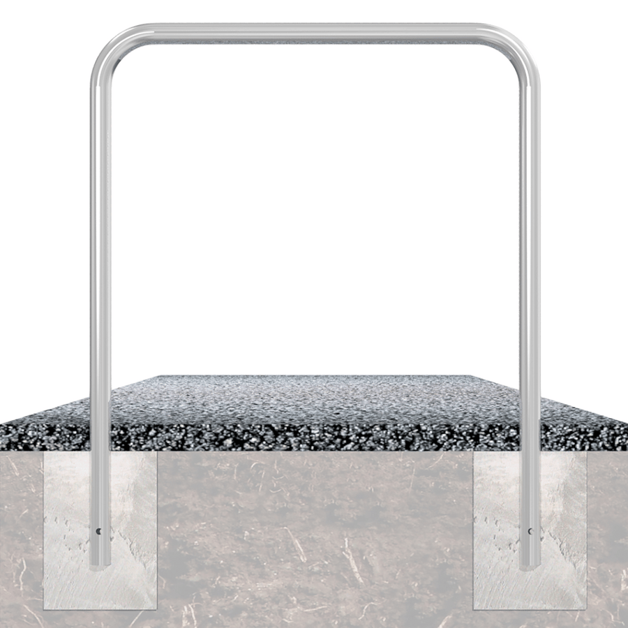 Beschermbeugel Ø48 mm | Verzinkt staal | Voor verankering in beton | Zonder tussenbuis