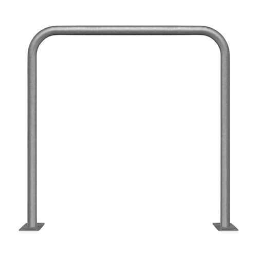 Beschermbeugel Ø48 mm | Verzinkt staal | Op voetplaat | Zonder tussenbuis