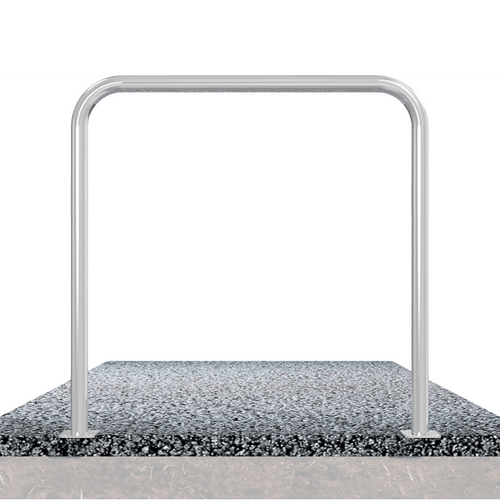 Beschermbeugel Ø48 mm | Verzinkt staal | Op voetplaat | Zonder tussenbuis