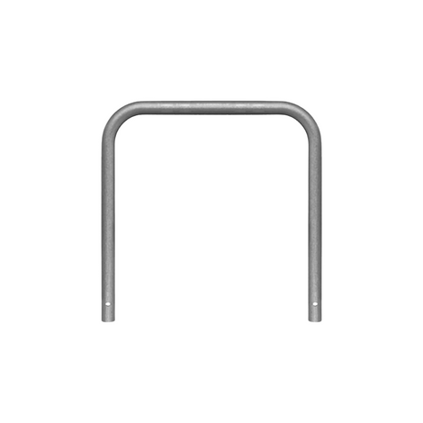 Verzinkt stalen beschermbeugel Ø60 mm, 1000x1000 mm, voor betonverankering.