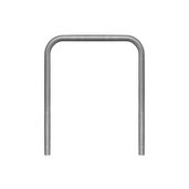 Verzinkt stalen beschermbeugel Ø60 mm, 1000x1200 mm, voor betonverankering.