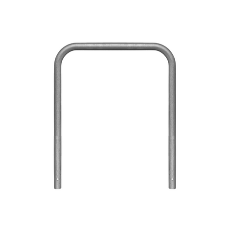 Verzinkt stalen beschermbeugel Ø60 mm, 1000x1200 mm, voor betonverankering.