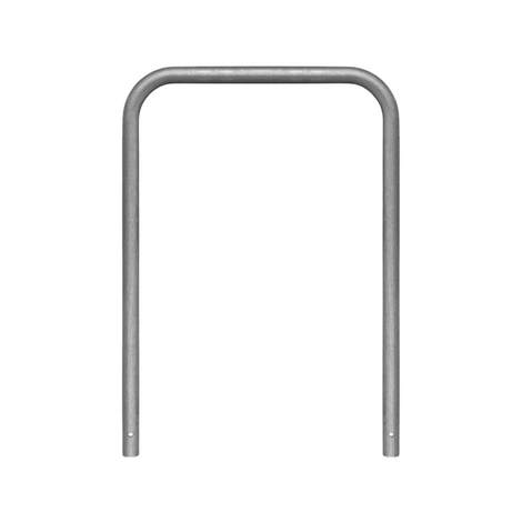 Verzinkt stalen beschermbeugel Ø60 mm, 1000x1400 mm, voor betonverankering, zonder tussenbuis.