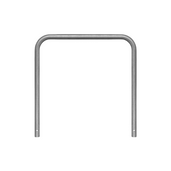 Verzinkt stalen beschermbeugel Ø60 mm, 1200x1200 mm, voor betonverankering, zonder tussenbuis.