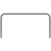 Verzinkt stalen beschermbeugel Ø60 mm, 2000x1000 mm, voor betonverankering, zonder tussenbuis.