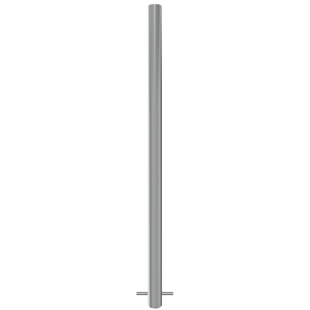 RVS beschermpaal Ø60 mm | Voor verankering in beton of op voetplaat
