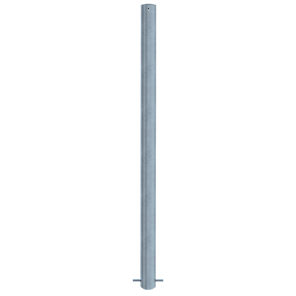 Beschermpaal Ø76 mm | Verzinkt staal | Voor betonverankering of op voetplaat