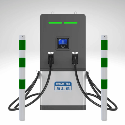 Beschermpaal Ø76 mm | Wit - groen | Voor betonverankering of op voetplaat