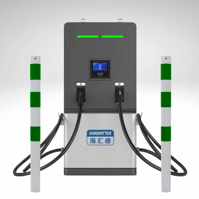 Beschermpaal Ø76 mm | Wit - groen | Voor betonverankering of op voetplaat