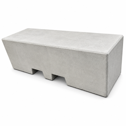 Betonnen afzetblok 820 kg lichtgrijs met lepelgaten