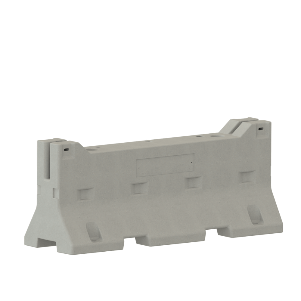 Betonnen jersey barrier | 1514 kg | Met gegalvaniseerd bouwhek