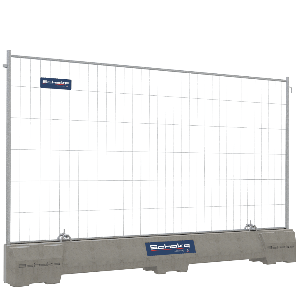 Betonnen jersey dwarsligger | 695 kg | Met gegalvaniseerd bouwhek