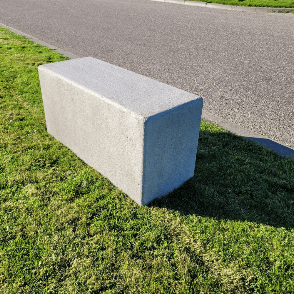Betonnen poef antraciet beton | 480 kg | 1000x400x500 mm