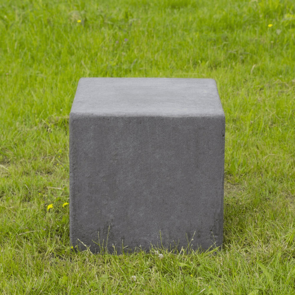 Betonnen poef antraciet beton | 520 kg | 600x600x600 mm