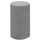 Antraciet betonnen poef, Ø450x950 mm, cilindervormig, robuust design.