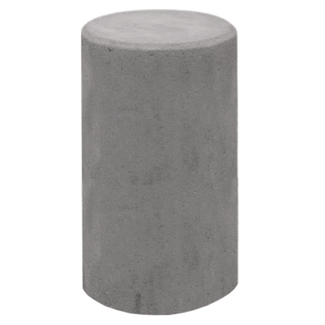 Antraciet betonnen poef, Ø450x950 mm, cilindervormig, robuust design.
