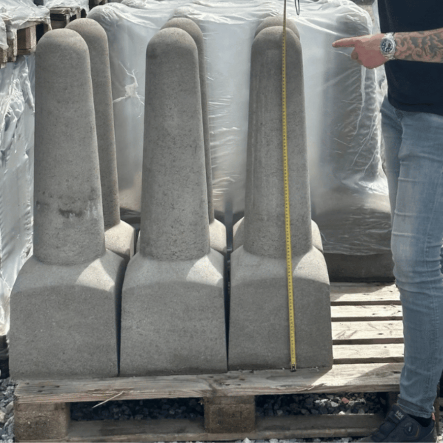 Betonnen sierpaal | Grijs of antraciet | Ook met kettingogen