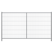 Gegalvaniseerd Bouwhek Profi-M, 350x200 cm, met fijne maaswijdte, ideaal voor bouwplaatsbeveiliging.
