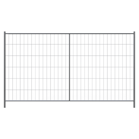 Gegalvaniseerd bouwhek Profi-P, 350x200 cm, met maas 100x300 mm.