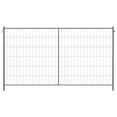Gegalvaniseerd bouwhek Profi-P, 350x200 cm, met maas 100x300 mm en haak/oog.