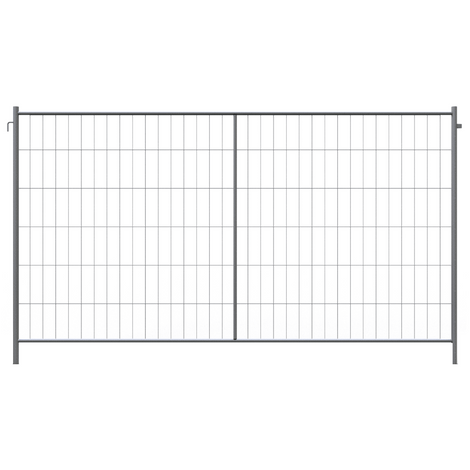 Gegalvaniseerd Bouwhek Profi-P, 350x200cm, met maas 100x300mm, voor tijdelijke omheining.