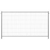 Gegalvaniseerd bouwhek Profi, 350x200 cm, met haak en oog, maas 100x300 mm.