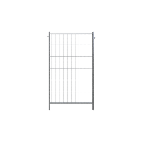 Gegalvaniseerd bouwhek, 120x200 cm, met haak en oog, voor professionele terreinafscheiding.