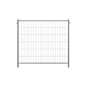 Gegalvaniseerd bouwhek, 220x200 cm, met haak en oog, voor professionele bouwplaatsen.