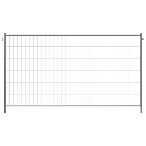 Gegalvaniseerd bouwhek Profi, 350x200 cm, met een maaswijdte van 100x300 mm.