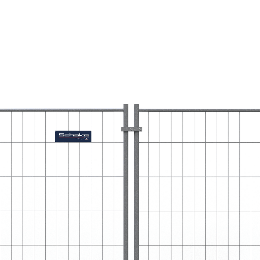 Bouwhekwiel met scharnier voor bouwhekken