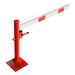 Draaiboom met voetplaat en driekant- of cilinderslot 150-350 cm