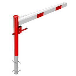 Draaiboom voor verankering in beton met driekant- of cilinderslot 150-350 cm