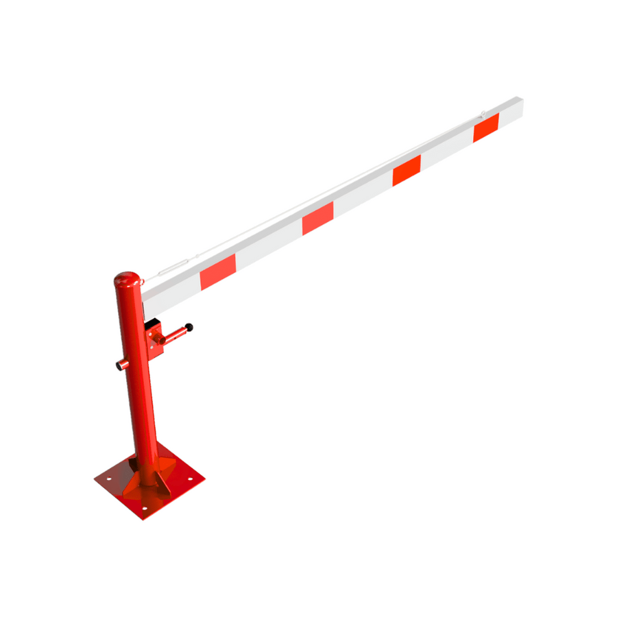 Draaiboom | 150-350 cm | Op voetplaat met slotopties