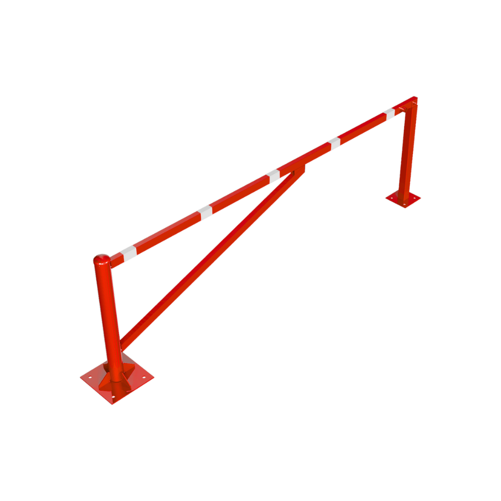 Draaiboom | 250-450 cm | Op voetplaat en 2 vangpalen