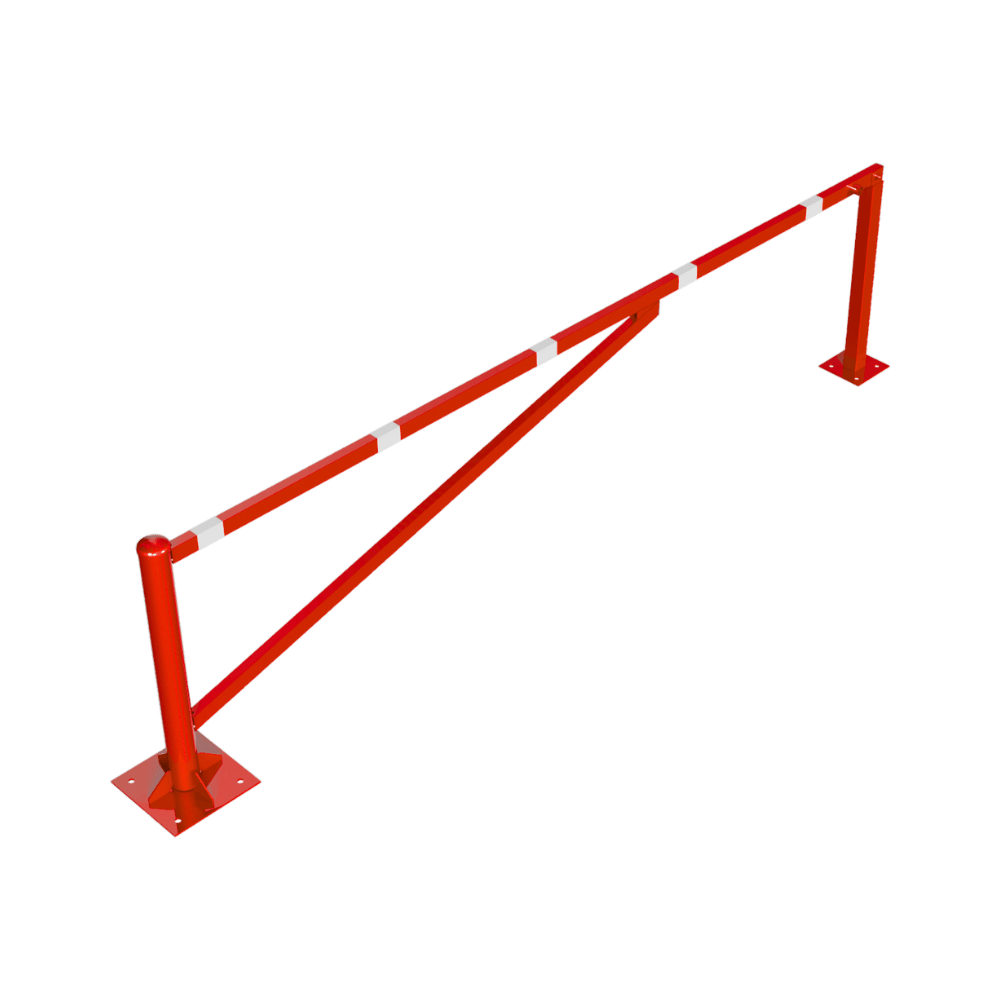 Draaiboom | 250-450 cm | Op voetplaat en 2 vangpalen