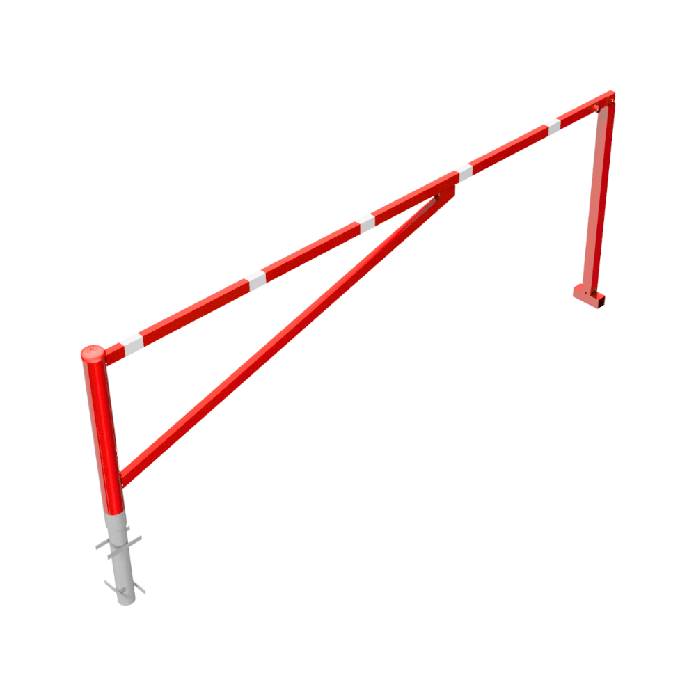Draaiboom | 250-450 cm | Voor betonverankering met 2 vangpalen