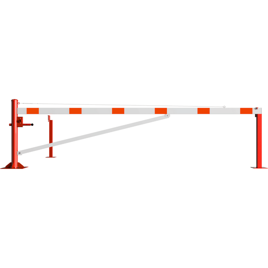 Draaiboom | 300-600 cm | Op voetplaat en 2 vangpalen