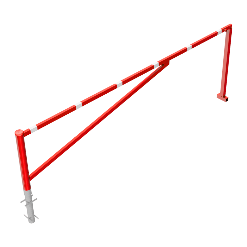 Draaiboom | 250-450 cm | Voor betonverankering met 2 vangpalen