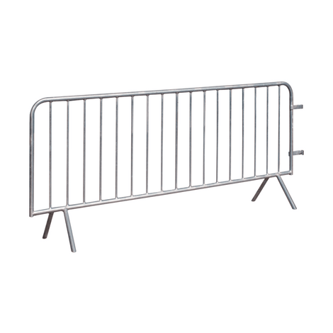 Gegalvaniseerd dranghek met 17 spijlen, 250 x 110 cm, inclusief koppeling.