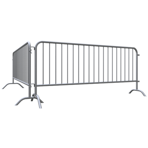 Gegalvaniseerd dranghek met 19 spijlen, 250 x 110 cm, inclusief koppeling.